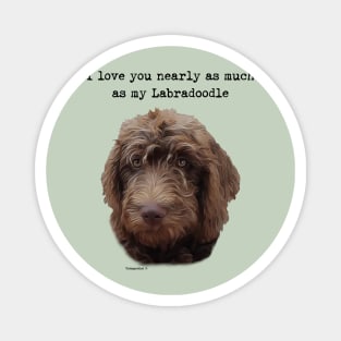 Labradoodle Dog Love Magnet